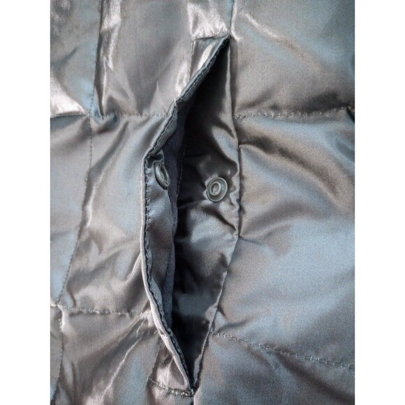 Lands End Down Quilted Charcoal Gray Vest sz 2-4 XS Womens - Picture 4 of 5